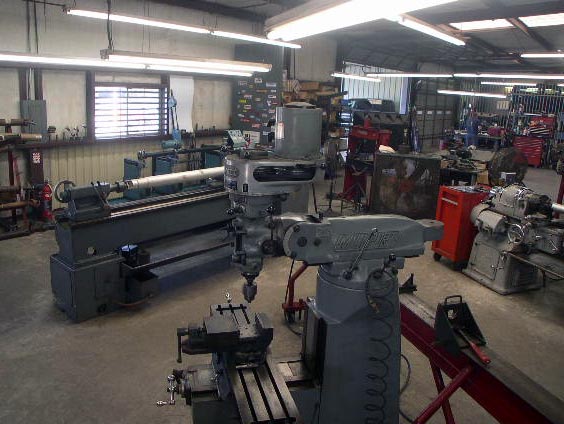 Big metal lathe photo